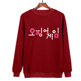 Squid Game Costume Digital Creative Printed round Neck Sweater