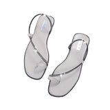 Women Open Toe Sandals Flats Summer Plus Size Slippers Beach Shoes Women