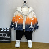Toddler Boys Jackets Boys Spring and Autumn Hooded Jacket