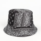 Bucket Hat Fishing Cap Cotton Print Fisherman Hat Cartoon Bucket Hat Female Printing Leaves Sunshade Sun Protection Hat