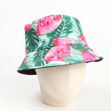 Bucket Hat Fishing Cap Cotton Print Fisherman Hat Fruit Cartoon Printing Outdoor Sunshade Sun Protection Hat