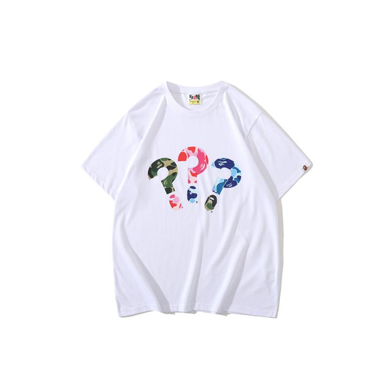 Bathing Ape T Shirt Spring and Summer Short Sleeve Printed Fashion Camouflage T-shirt