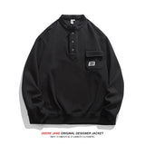 Men Pullover Hoodie Spring Sweater Men's Loose All-Match Casual