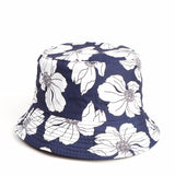 Bucket Hat Fishing Cap Cotton Print Fisherman Hat Female Sun-Proof Bucket Hat Fashion Sun Hat