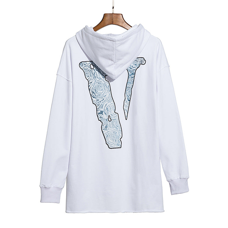Pop Smoke Vlone Hawk Em Sweatshirt Loose