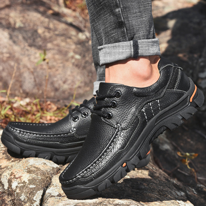 Men's Dress Shoes Classic Leather Oxfords Casual Cushioned Loafer Calf Leather Shoes Business Casual Shoes Men's Shoes Comfortable