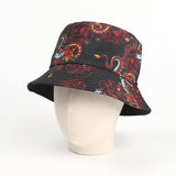 Bucket Hat Fishing Cap Cotton Print Fisherman Hat Hat Printed Cartoon Outdoor Travel Cap