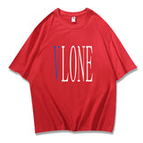 Vlone T Shirts Summer Men'S Printed Casual Short Sleeve