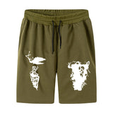 Vlone Shorts Summer Printed Casual Loose Plus Size Sports