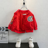 Toddler Boys Jackets Boys Autumn Clothing Baseball Uniform Jacket