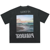 Askyurself T Shirt Short Sleeve Worn Looking Washed-out T-shirt Men and Women