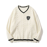 Men Sweater Men's V-neck Sweater Autumn