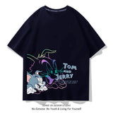 Tom And Jerry T Shirt Cat And Mouse Half Sleeve