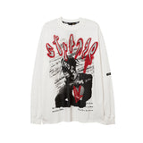 Man Fall Outfits Autumn and Winter Printed Long-Sleeved T-shirt Men and Women Loose Inner Bottoming Top