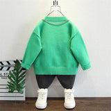 Toddler Boys Sweater Boys' Sweater Bear Sweater Spring and Autumn