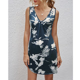 Modern Gypsy Outfits V-neck Printed Dress