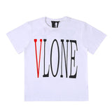 Vlone T Shirt Men'S And Women'S V Couple Wear Men'S And Women'S Round Neck Tee Short Sleeve T-Shirt