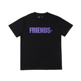 Vlone Printed Loose Hip Hop Shortsleeved Tshirt Hip Hop Men And Women