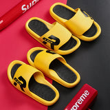 Beach Slides Summer Men's Slippers Fashion Trendy Slippers Outdoor Beach Indoor Slippers