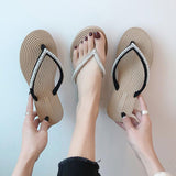 Women Open Toe Sandals Flats Plus Size Summer Leisure Sandals Beach Fashion Outerwear