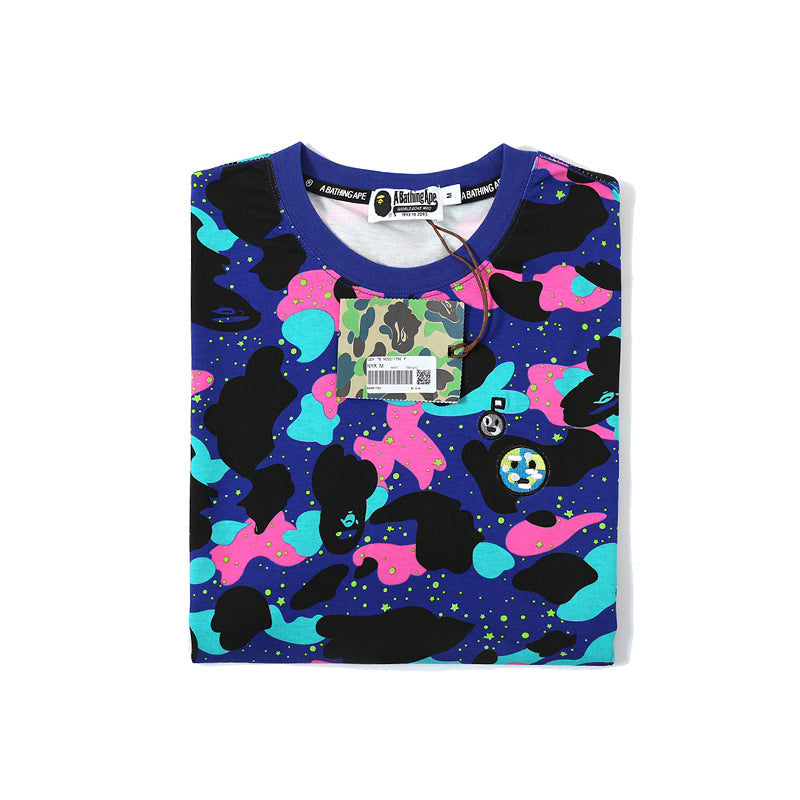 Bathing Ape T Shirt Camouflage T-shirt Short Sleeve