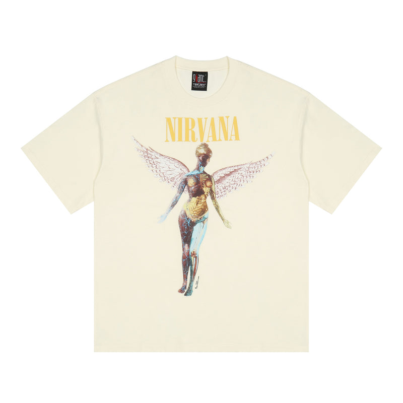Nirvana T Shirt Kanye Rock Nirvana Angel Print