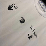 Off White T Shirt Short Sleeve Men'S And Women'S Cotton Tshirt Owt
