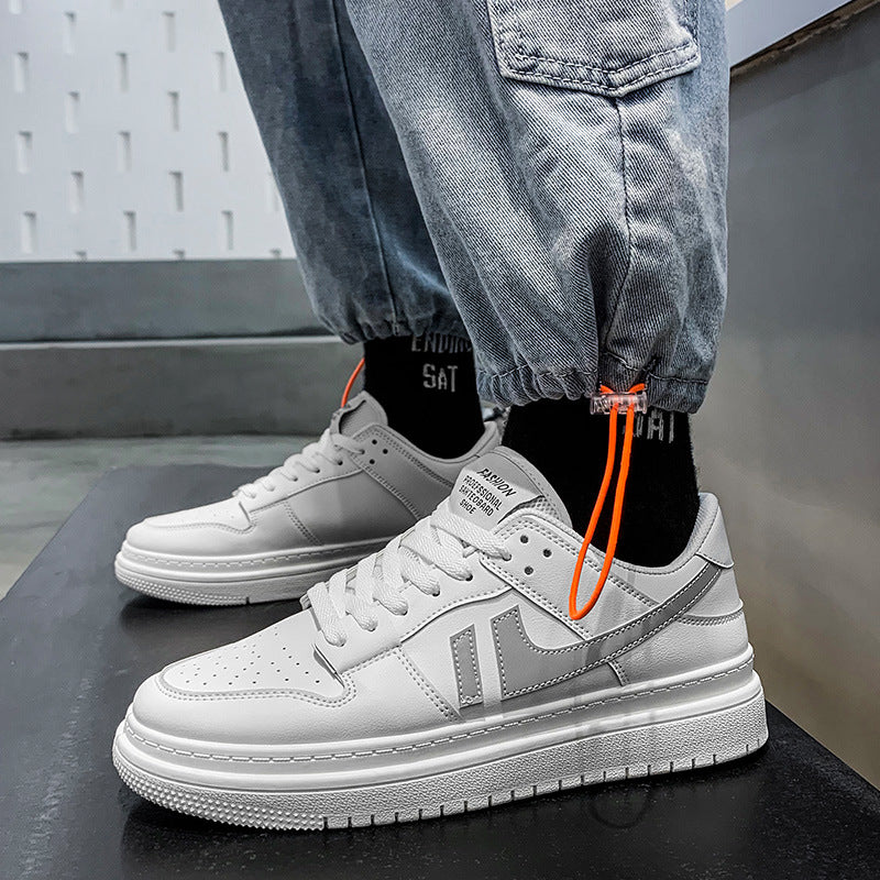 Flat Shoes Men's Shoes Summer Sports Casual Shoes Fashionable Shoes Outdoor Breathable  Wear-Resistant White Shoes