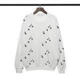 Off White Sweatshirts Printed Crew Neck Pullover Sweatshirt Men'S And Women'S Couple Bottoming Shirt Coat