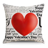Valentine's Day Pillow Covers 4 Piece Random Styles Together, Love Festival Home Pillow Cushion Cover