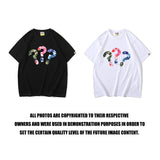 Bathing Ape T Shirt Spring and Summer Short Sleeve Printed Fashion Camouflage T-shirt