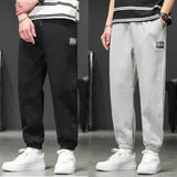 Grey Sweatpants Sweatpants Men's Sports Trousers Spring and Autumn Solid Color Ankle Banded Pants