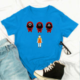 Squid Game Costume Creative Casual Short-Sleeved T-shirt