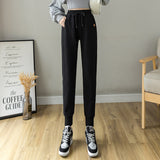 Grey Sweatpants Gray, Fleece Lining Thick Track Pants Children Autumn and Winter