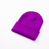 Red Beanie Hat Woolen Cap Autumn and Winter Men and Women Sleeve Cap