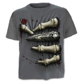 Skull T Shirt Digital Printed round Neck