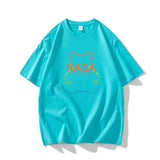 Nasa T Shirt Short Sleeve Men'S Summer Loose Top Versatile Couple Wear Half Sleeve