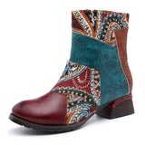 Justin Yellowstone Boots Retro Ethnic Style Retro Women'S Shoes