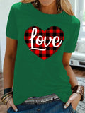 Valentine's Day T Shirt Men's Short-Sleeved European and American Top T-shirt