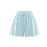 Coachella Music Festival Outfits Drawstring Solid Color Loose Casual Shorts Fashion Women's Pants