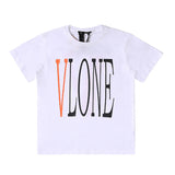 Vlone T Shirt Big V Men And Women Tee Casual Round Neck Short Sleeves T-Shirt