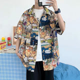 Men Shirts Full Printed Half Sleeve Shirt