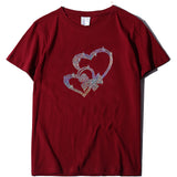 Valentine's Day T Shirt Short-Sleeved T-shirt Summer plus Size Top
