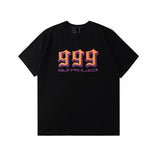 Vlone T Shirt Large V Printed Short Sleeve Men'S And Women'S High Street Loose T-Shirt