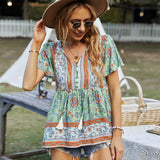 Coachella Music Festival Outfits Bohemian Casual Vacation Style Top