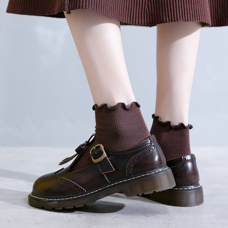 Mary Jane Shoes Pumps Flat Women'S Shoes