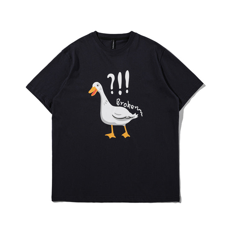 Men T Shitrs Duck Pattern Printing