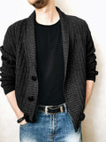 Men's Jackets Fall Men's Cardigan Sweater Long Sleeve