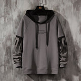 Men Hoodie Spring and Autumn Pullover Sweater Loose Trendy Casual