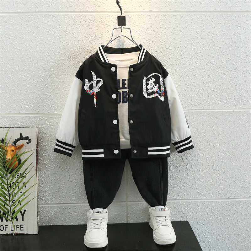 Toddler Boys Jackets Boys' Coat Jacket Baseball Uniform Spring and Autumn